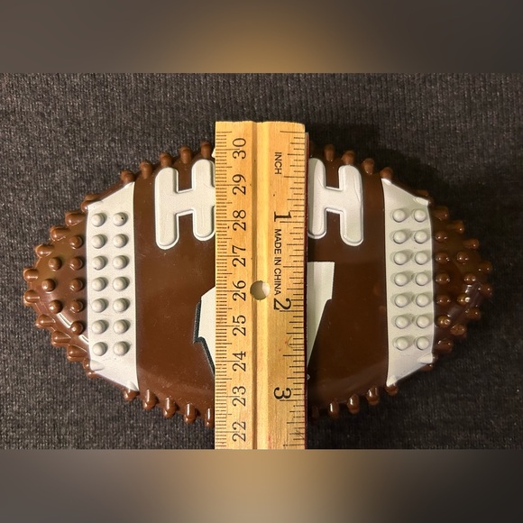 Pets First Wisconsin Badgers Hard Nylon Football Dog Chew Toy - Picture 5 of 5